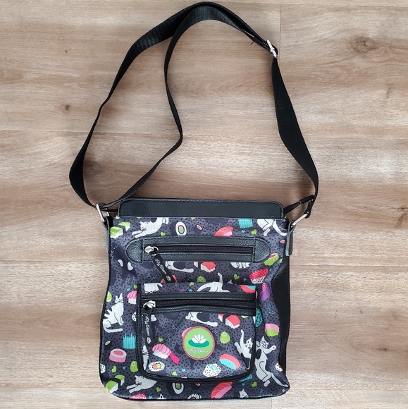 lily bloom luggage sushi cat